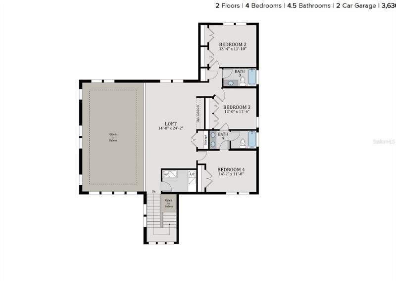 Activo con contrato: $868,946 (5 camas, 5 baños, 3630 Pies cuadrados)