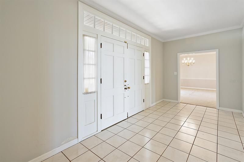 Foyer looking towards the formal dining room