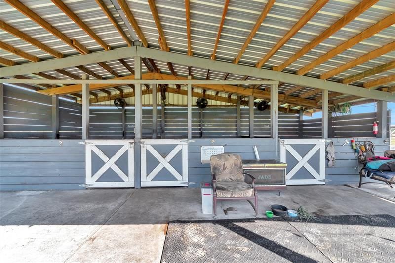 3 stall horse barn was just built in 2018 with proper permits.