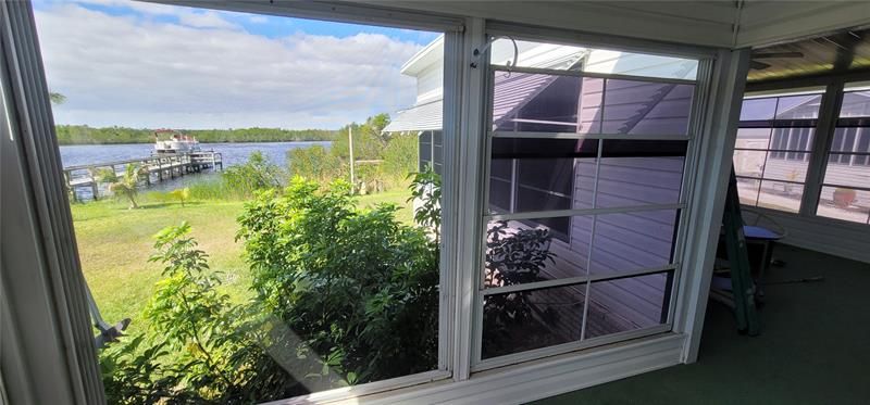 View from potentially reusable enclosed watefront sun porch