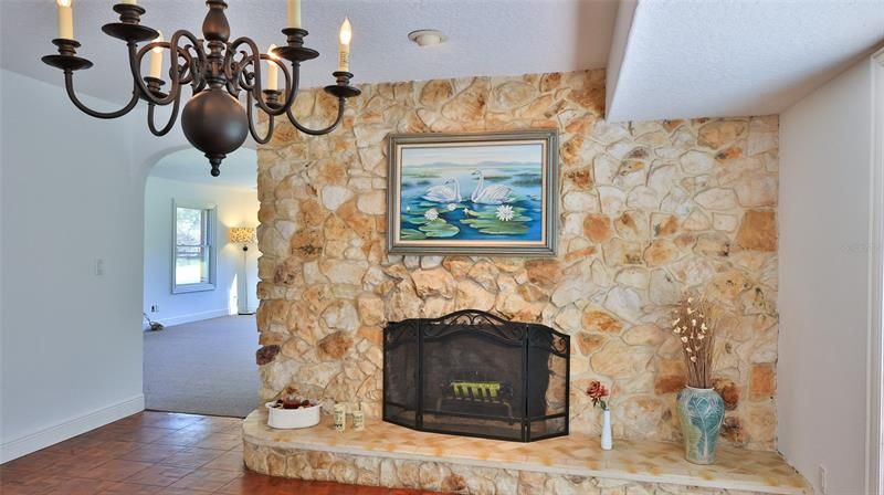 Coquina Fireplace