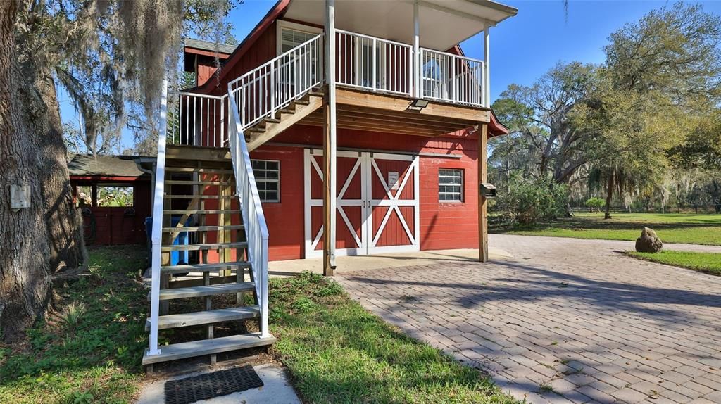 Back of Barn to loft