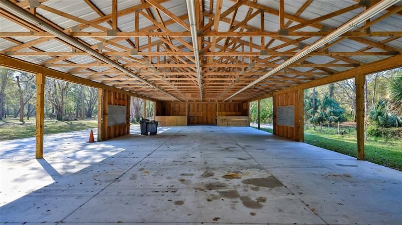 Pole Barn and workshop area