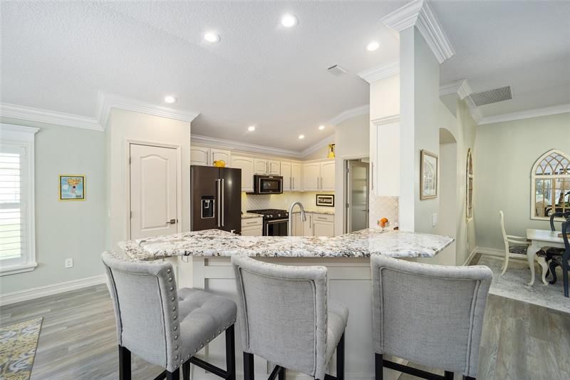 Kitchen and a peek at the dining room