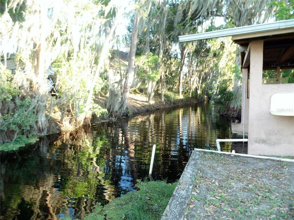 Open canal to lake