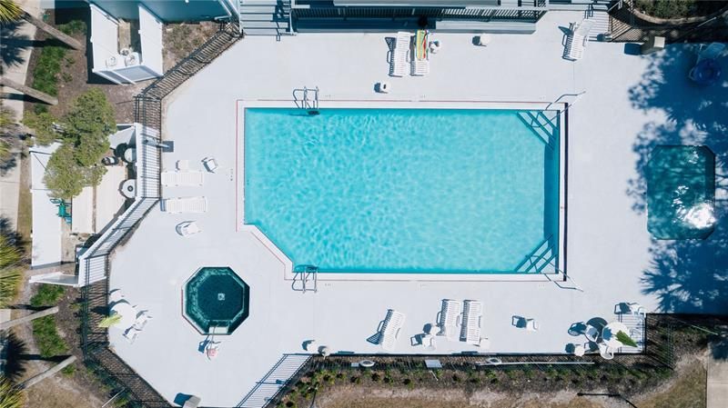 Resort-style pool and spa