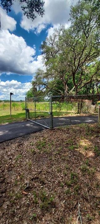 New Paved Drive & Solar Gate