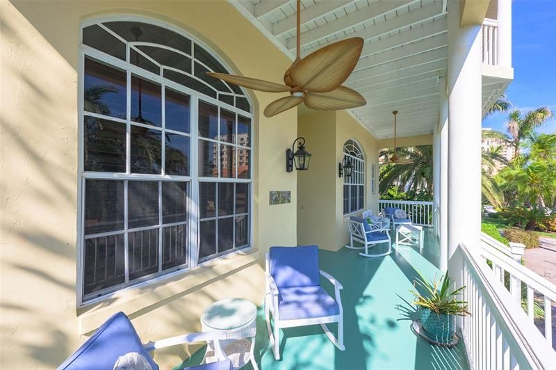 Key West Front Porch, North View