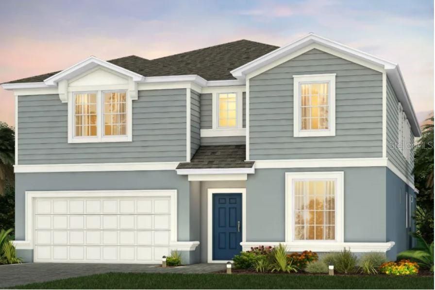 Clearwater Grand Home Exterior Design. Artistic rendering for this new construction home. Pictures are for illustrative purposes only. Elevations, colors and options may vary.