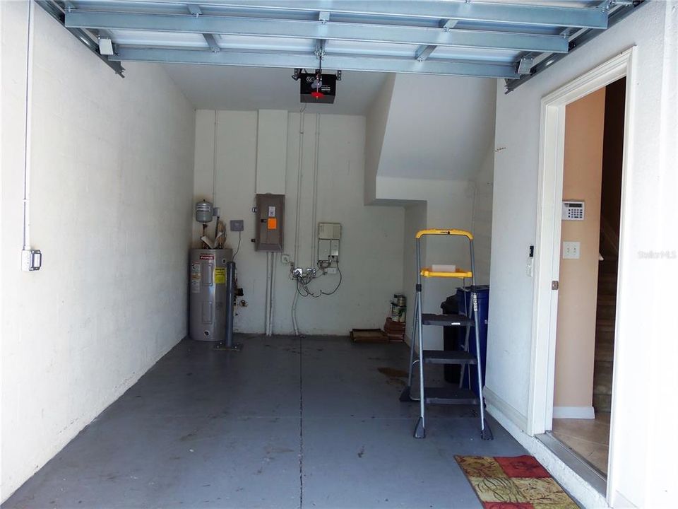 One Car Garage with automatic opener