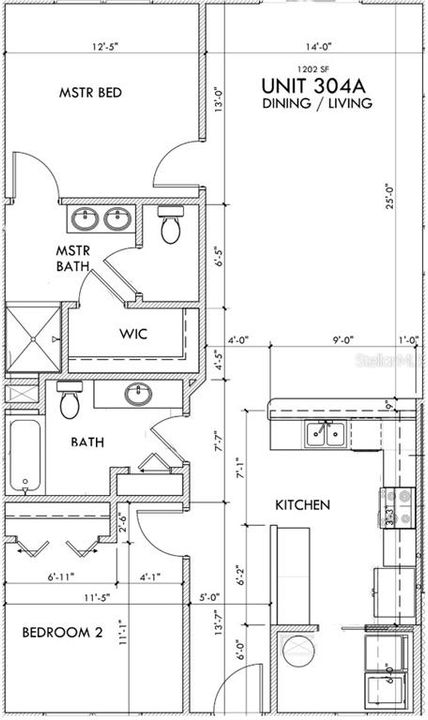 Activo con contrato: $499,000 (2 camas, 2 baños, 1202 Pies cuadrados)