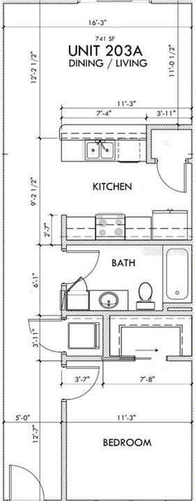 Active With Contract: $329,000 (1 beds, 1 baths, 741 Square Feet)