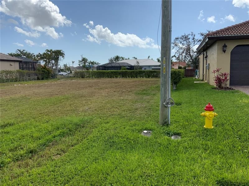 Fire Hydrant to Right of Property