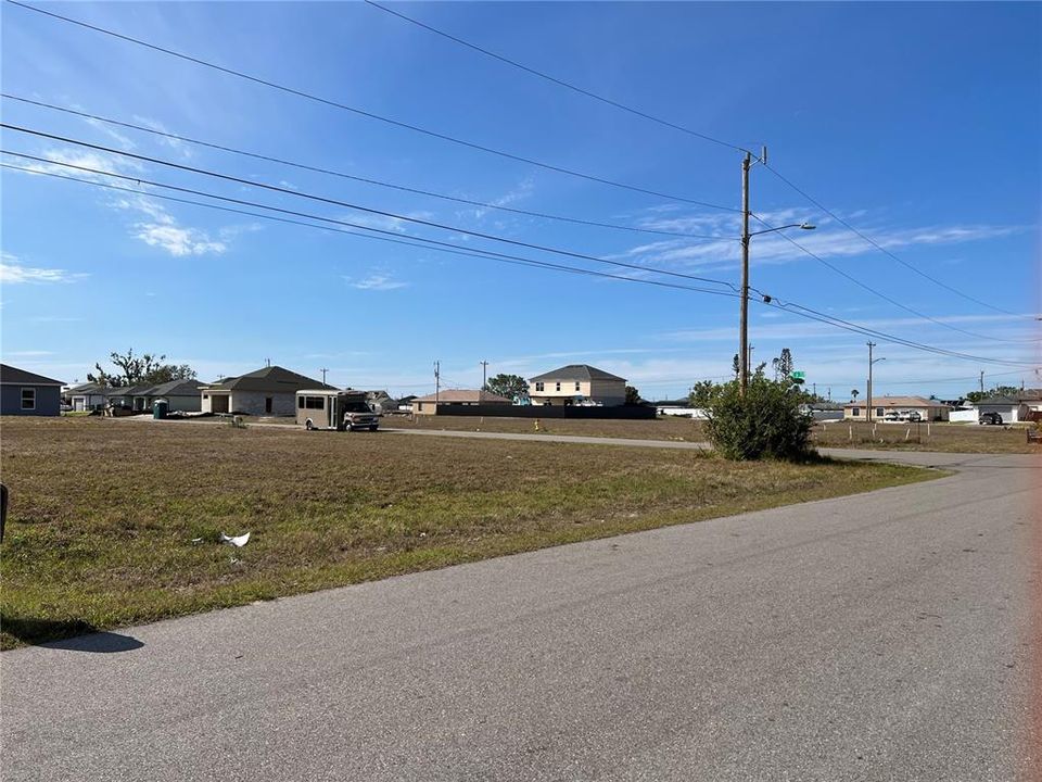 View of Lot from Street