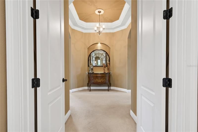 DOUBLE DOORS leading to OWNER SUITE FOYER