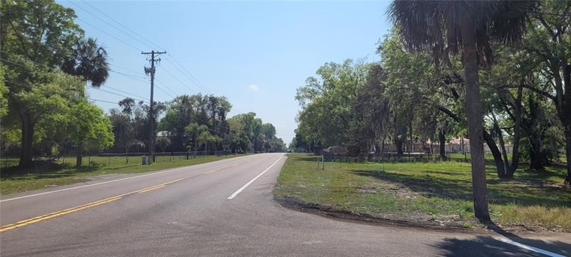 View of Gunn Highway frontage looking south with lot to right