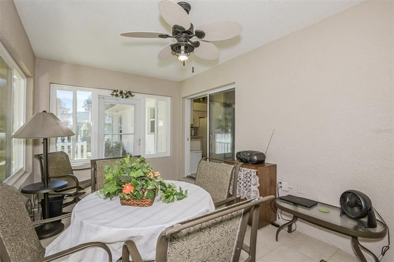 Storm Door opens to Patio