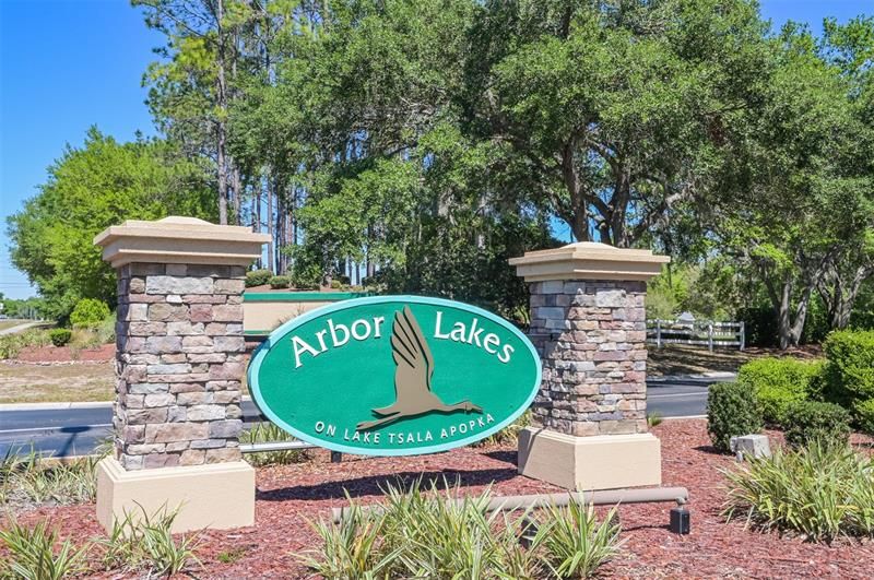 Entrance to Arbor Lakes, which is a Gated, 22 acre Lakefront Community