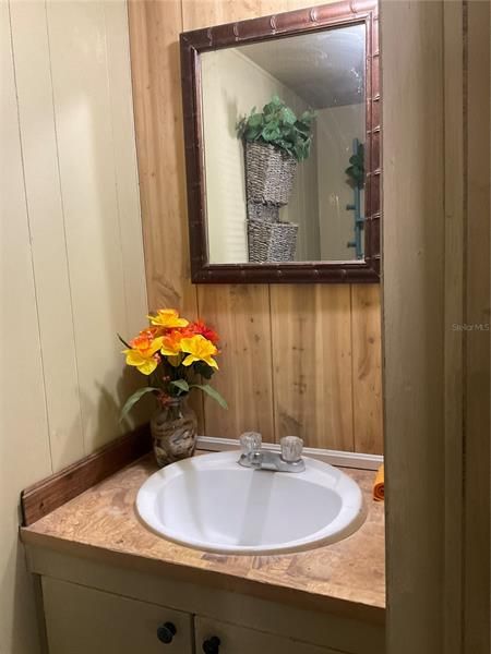 Half bathroom vanity