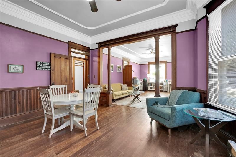 Dining room towards living room