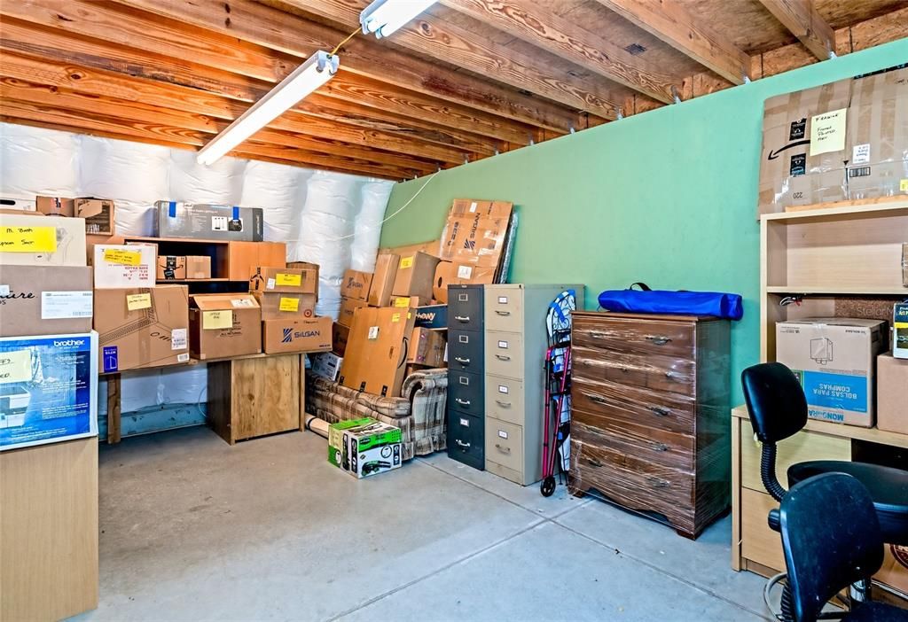 Interior of Quonset, office