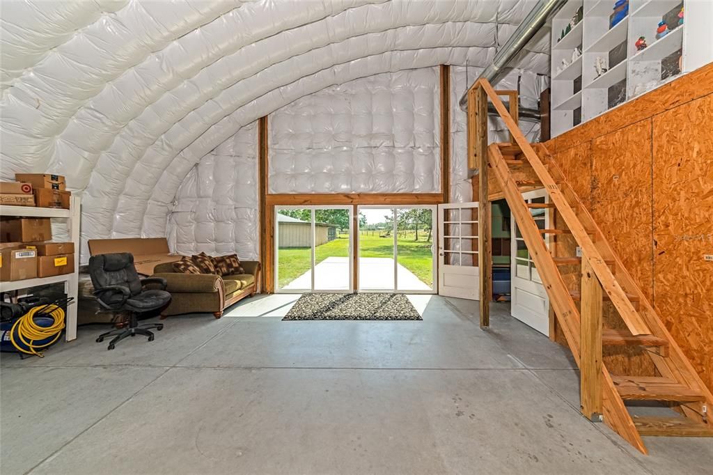 Interior of Quonset