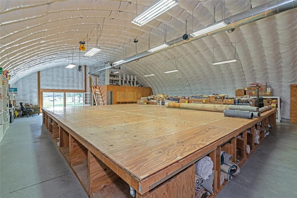 Interior of Quonset