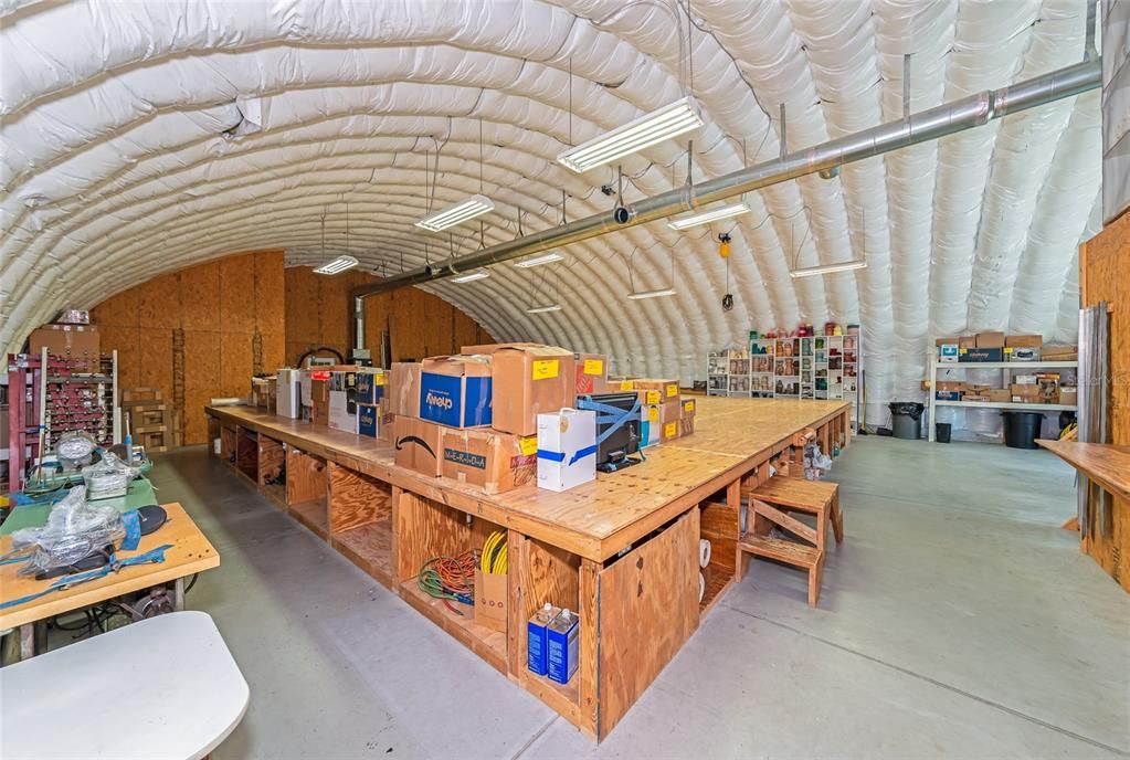 Interior of Quonset