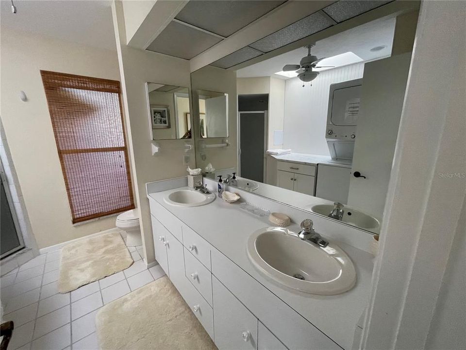 Bathroom shared by east and west bedrooms.