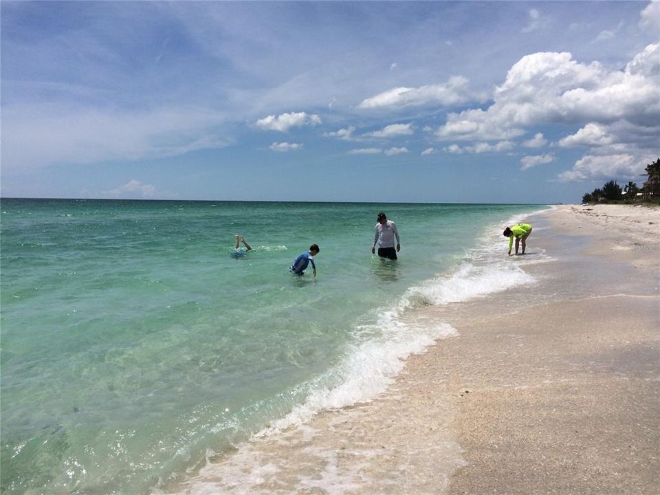 Miles of private beach.