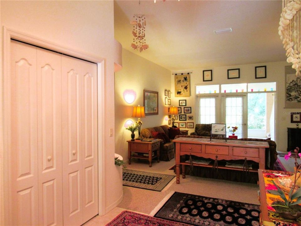 Foyer W/ Large Entry Closet To Living Room.