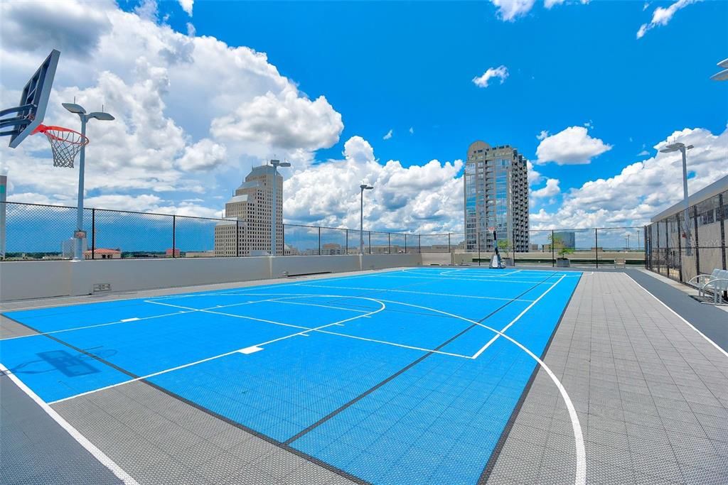 Basketball and Tennis Courts on 7th Floor
