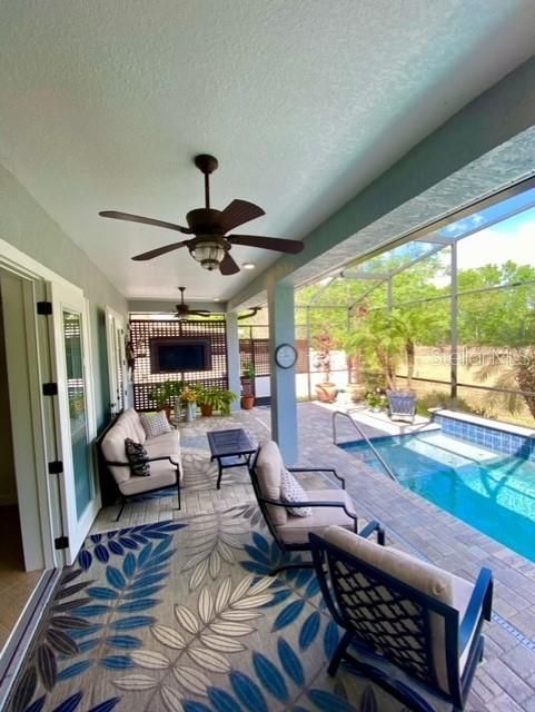 Enclosed Lanai and Pool Area