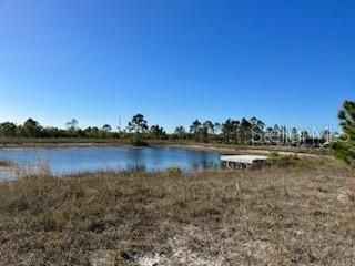 View of the pond on the property west of the raised pad area for a home or farm building.  No permits required on a farm building.