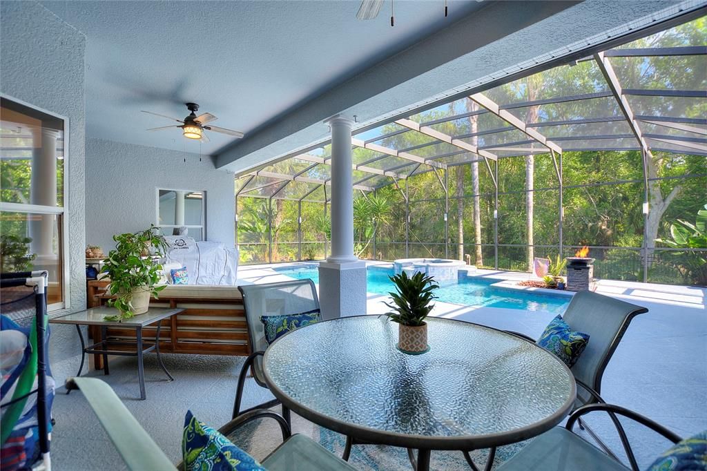 Large covered lanai