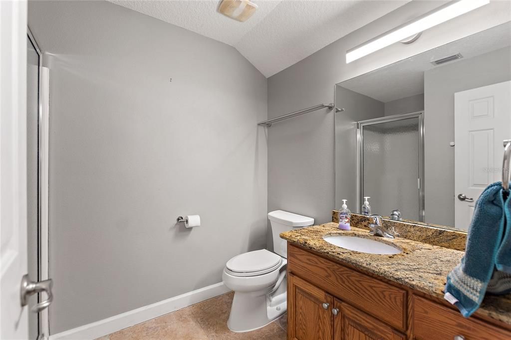 Separate full bathroom upstairs