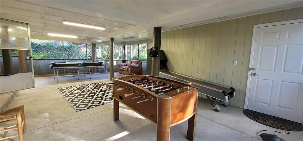 Park the car and enter through the Game Room area into the house. Plenty of room for entertaining.