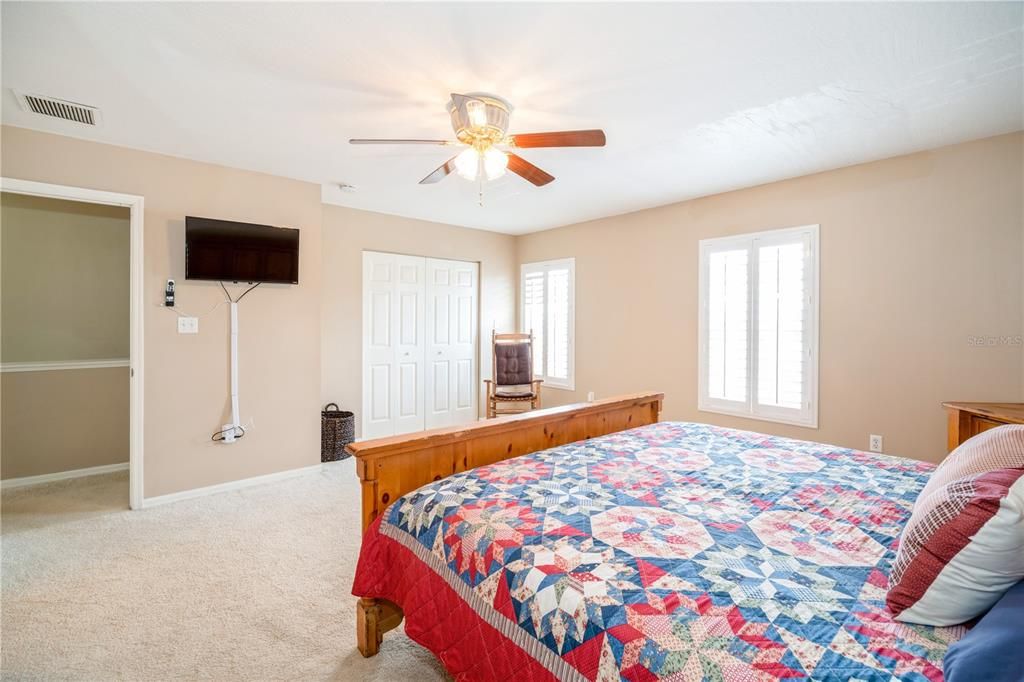 Bedroom 1 showing large walk-in closet