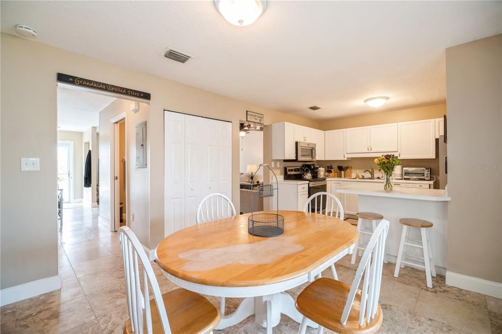 Dining room facing Kitchen