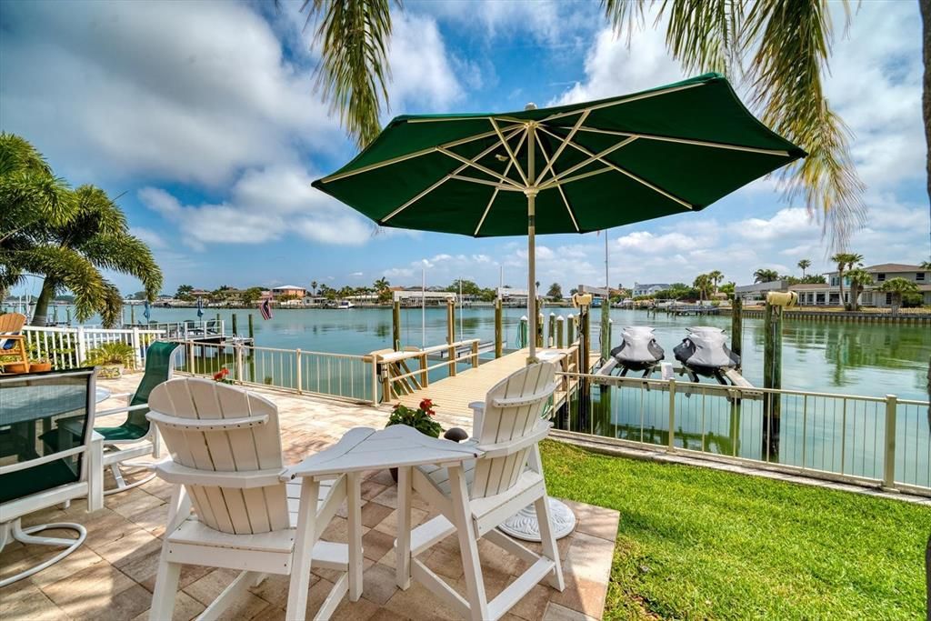 Protected waterfront-deep water for large boats and sailboats. This is an exceptional home for boaters!