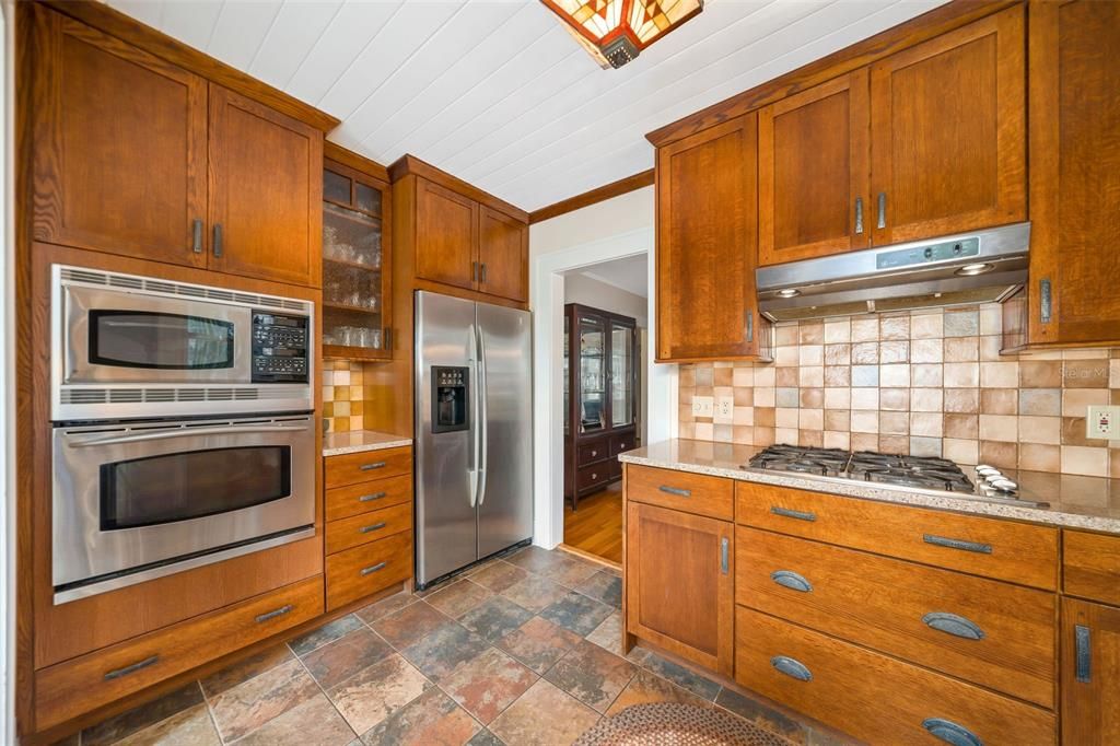 Solid Wood Cabinets and Stainless Appliances