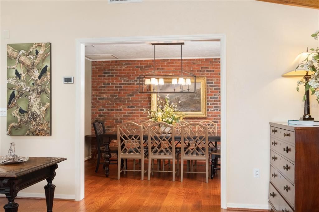 Formal dining room view from the living room