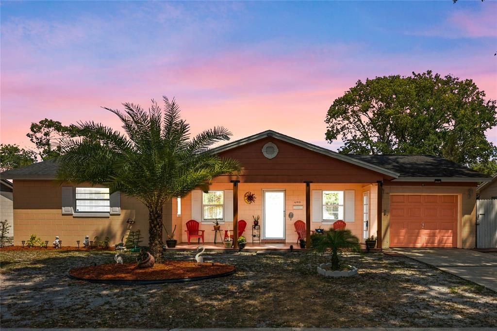 Front of house - virtual twilight