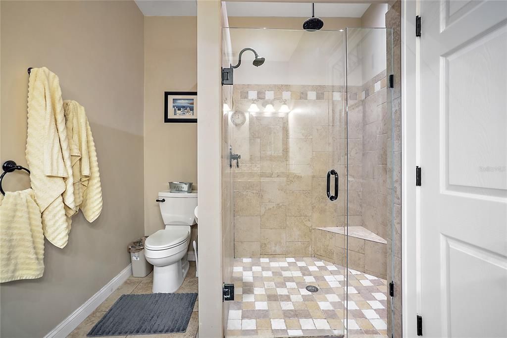 Master Bathroom with Walk-in Glass Shower