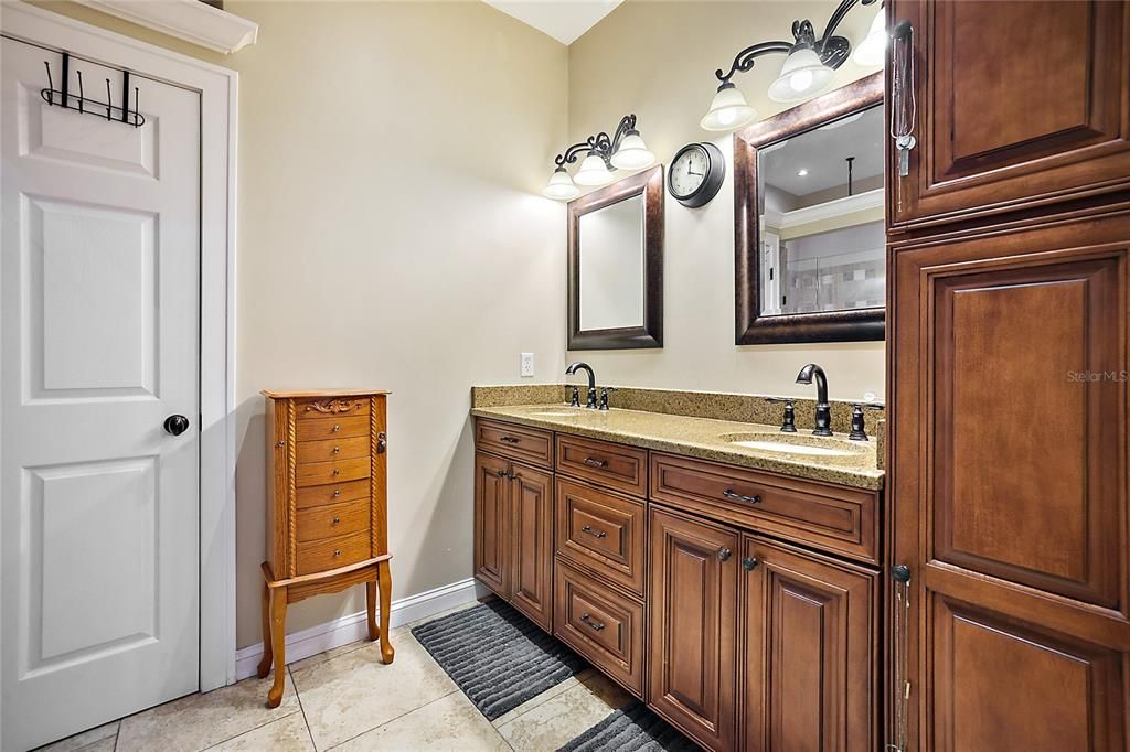 Master Bathroom with Dual Sinks