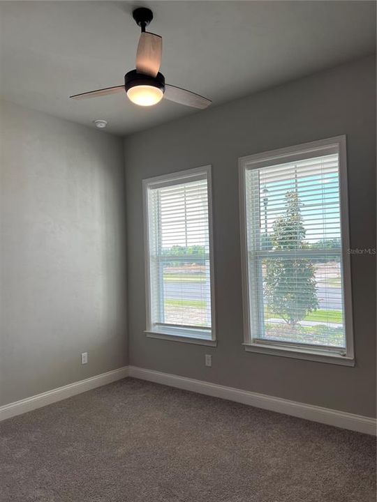 3rd Bedroom with Ceiling Fan and Light