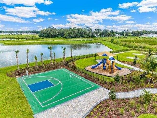 Basketball Court and Playground