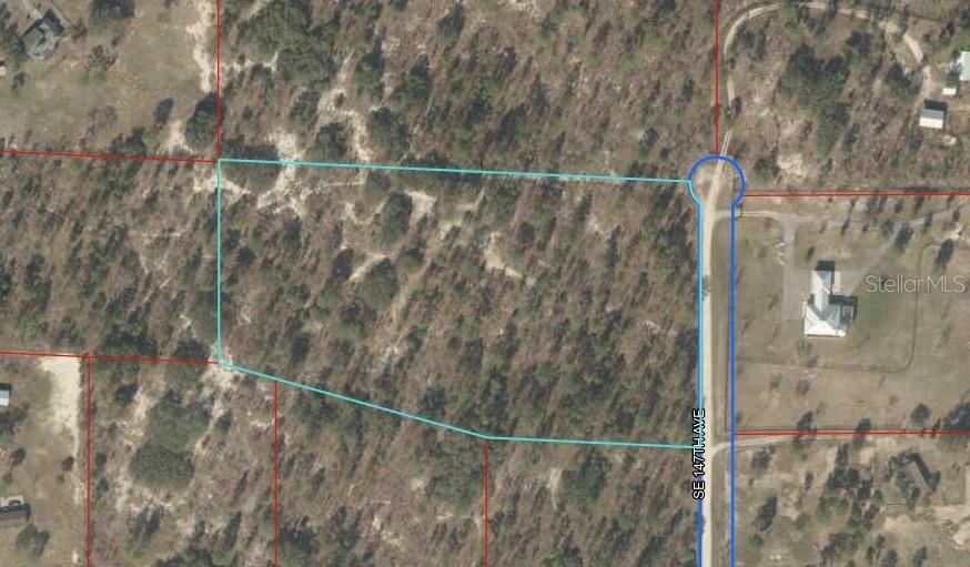 Aerial view of entire 10 acre parcel