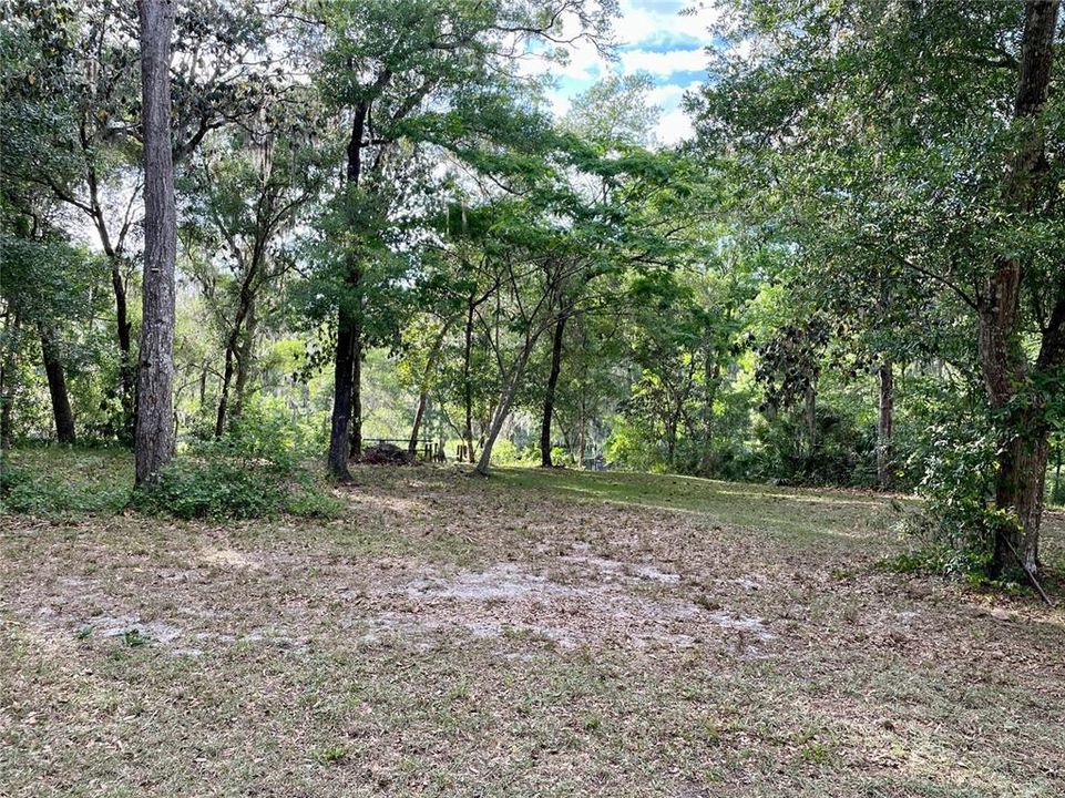 Greenway between property line and river