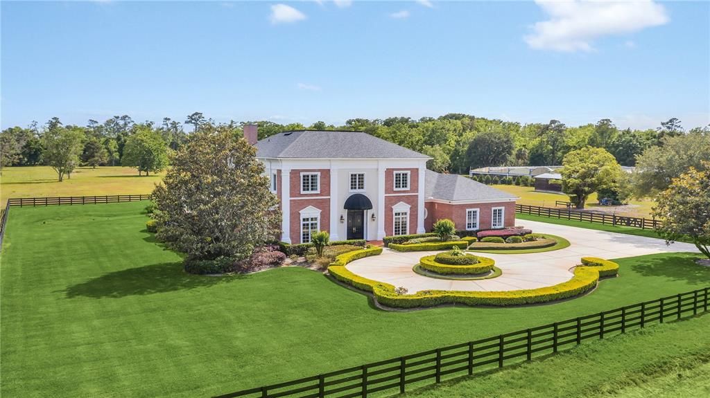 Wonderfully manicured property with irrigation around the main estate